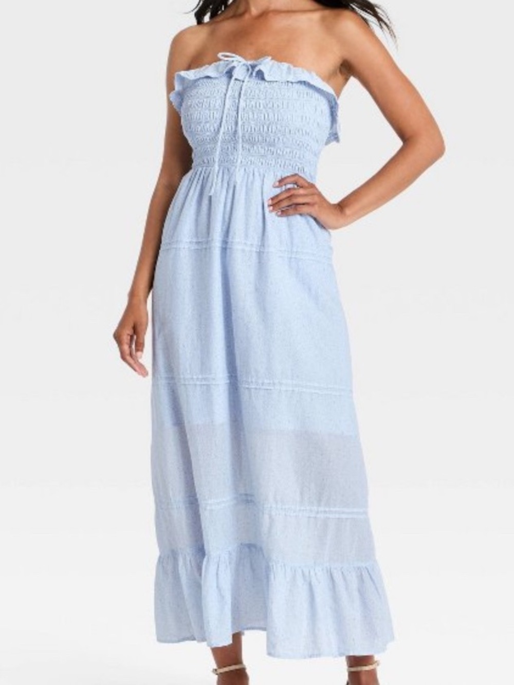 100% Cotton Maxi Pullover Sundress - Universal Thread Blue - NWOT